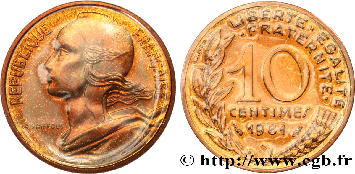 10 centimes Marianne 1981 Pessac F.144/21 FDC 