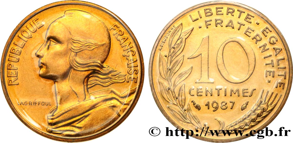 10 centimes Marianne 1987 Pessac F.144/27 MS 