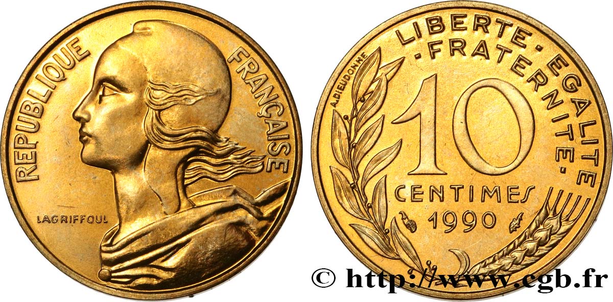 10 centimes Marianne 1990 Pessac F.144/30 MS64 