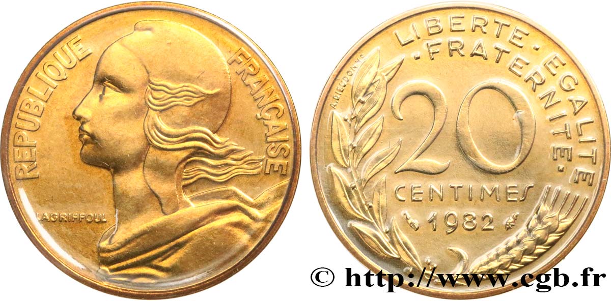 20 centimes Marianne 1982 Pessac F.156/22 FDC 