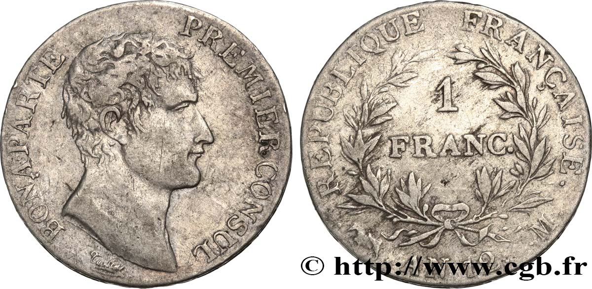 1 franc Bonaparte Premier Consul 1804 Toulouse F.200/16 VF35 