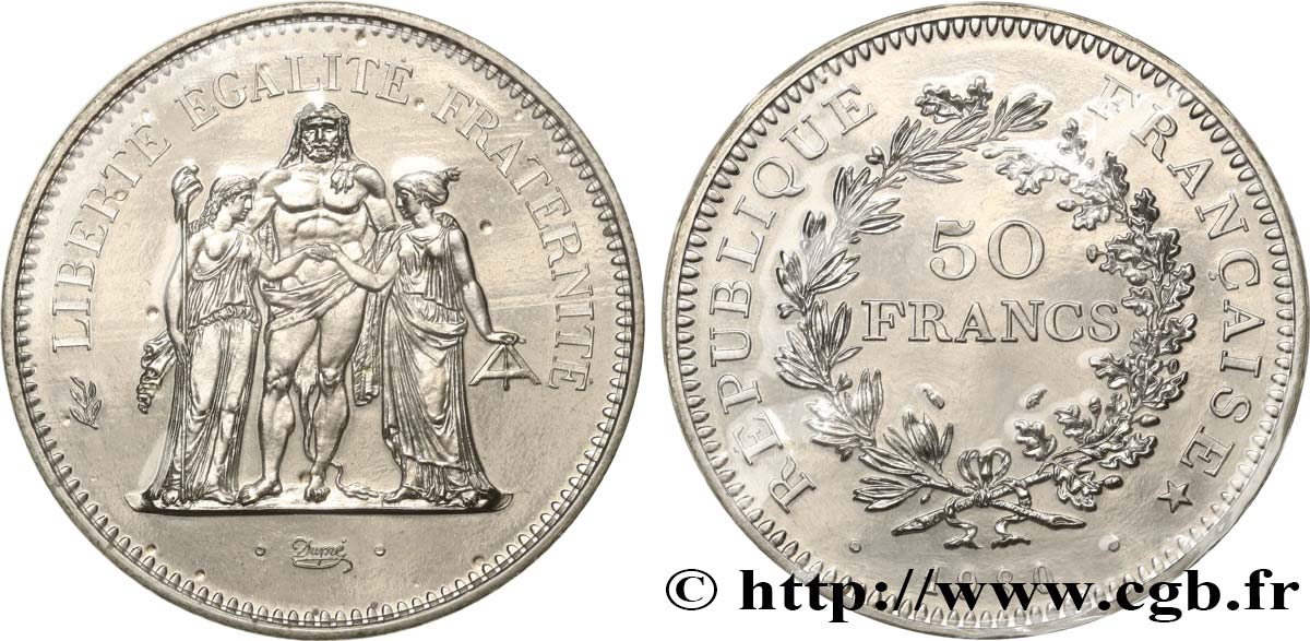 50 francs Hercule 1980  F.427/8 FDC 