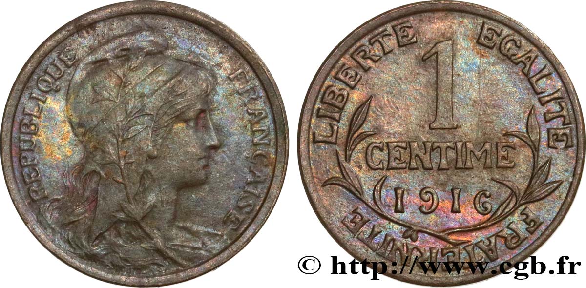 1 centime Daniel-Dupuis 1916 Paris F.105/17 BB53 