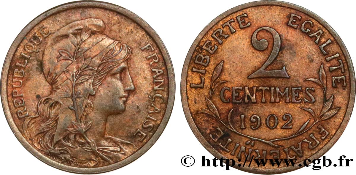 2 centimes Daniel-Dupuis 1902 Paris F.110/7 BB 