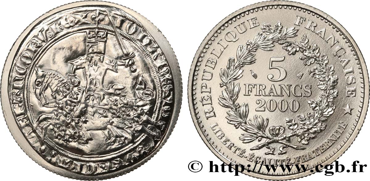 5 francs Franc à cheval de Jean le Bon 2000 Paris F.350/1 ST 