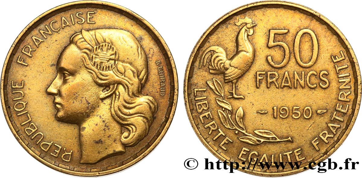 50 francs Guiraud 1950  F.425/3 MBC 