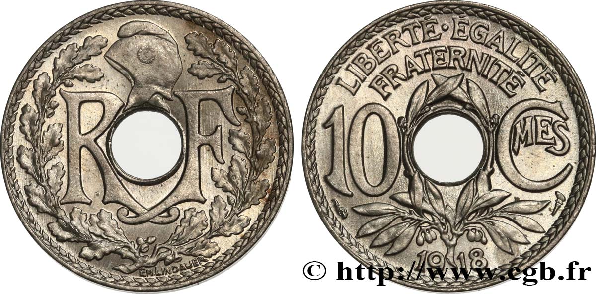 10 centimes Lindauer 1918  F.138/2 MS65 