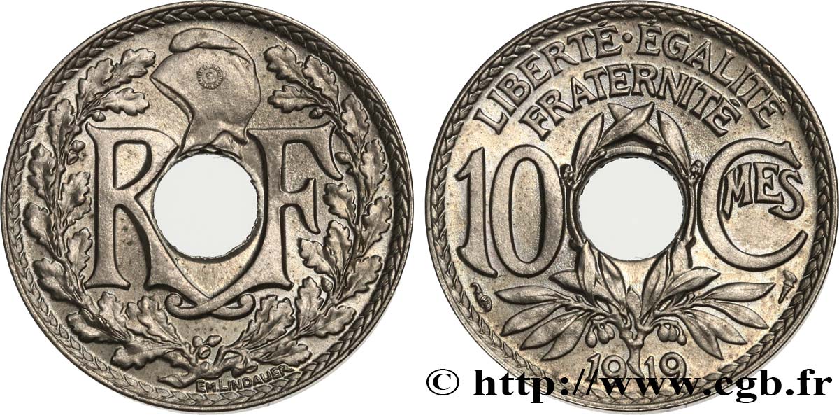 10 centimes Lindauer 1919  F.138/3 fST64 