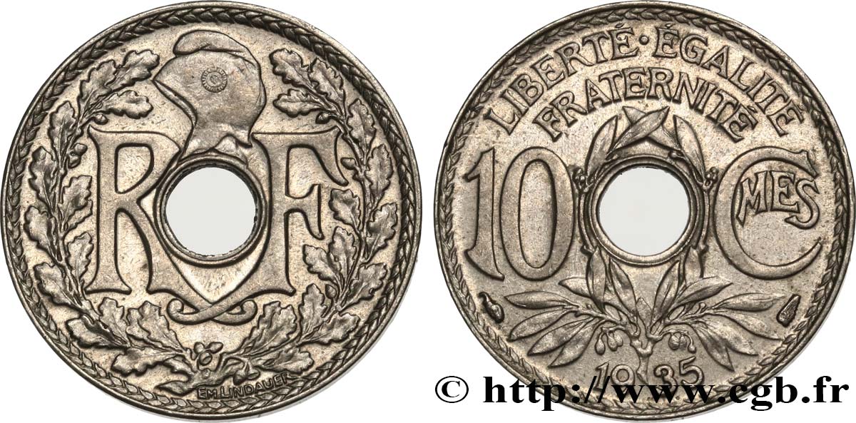10 centimes Lindauer 1935  F.138/22 AU58 