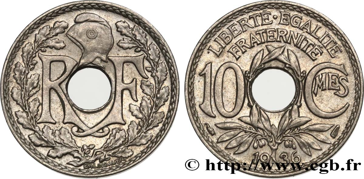 10 centimes Lindauer 1936  F.138/23 VZ55 