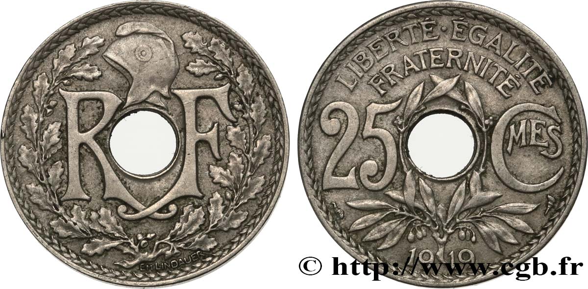 25 centimes Lindauer 1919  F.171/3 BC35 