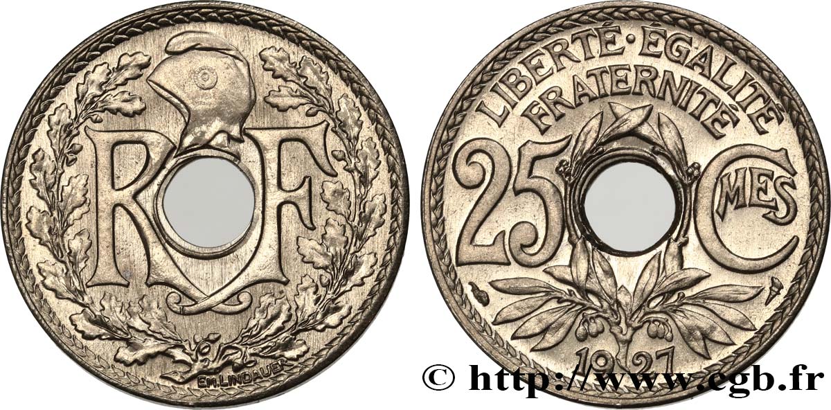 25 centimes Lindauer 1927  F.171/11 SPL63 