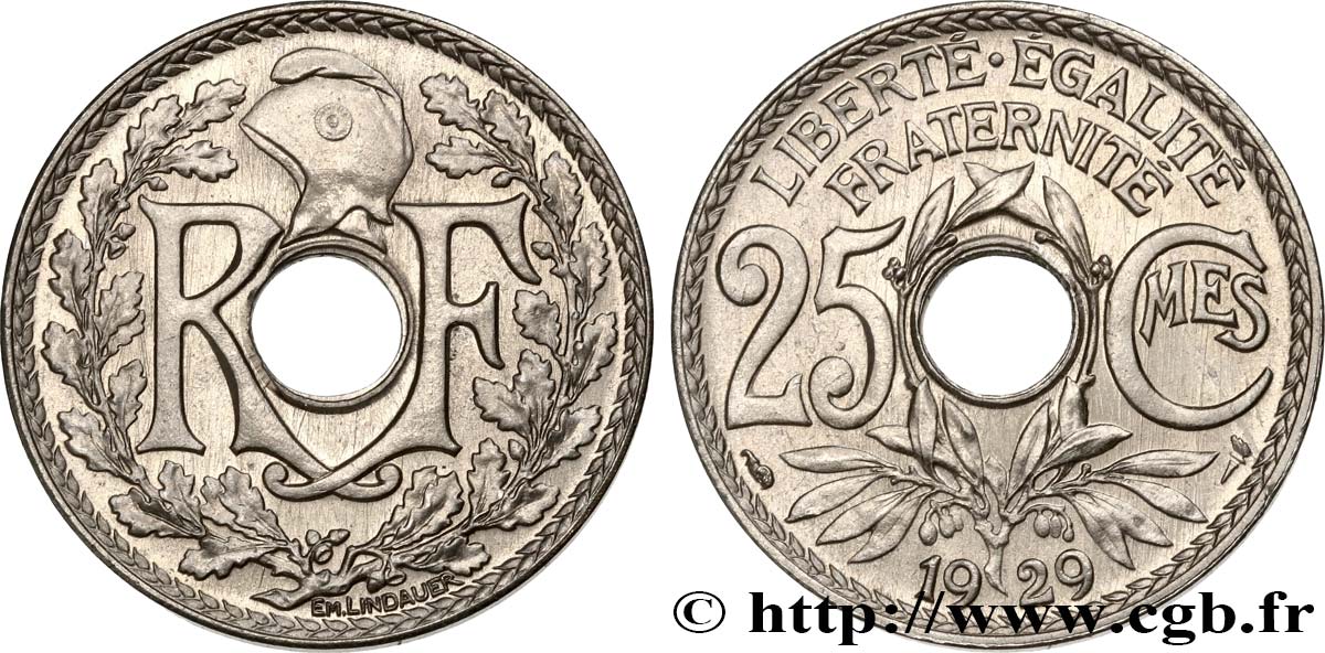 25 centimes Lindauer 1929  F.171/13 FDC65 