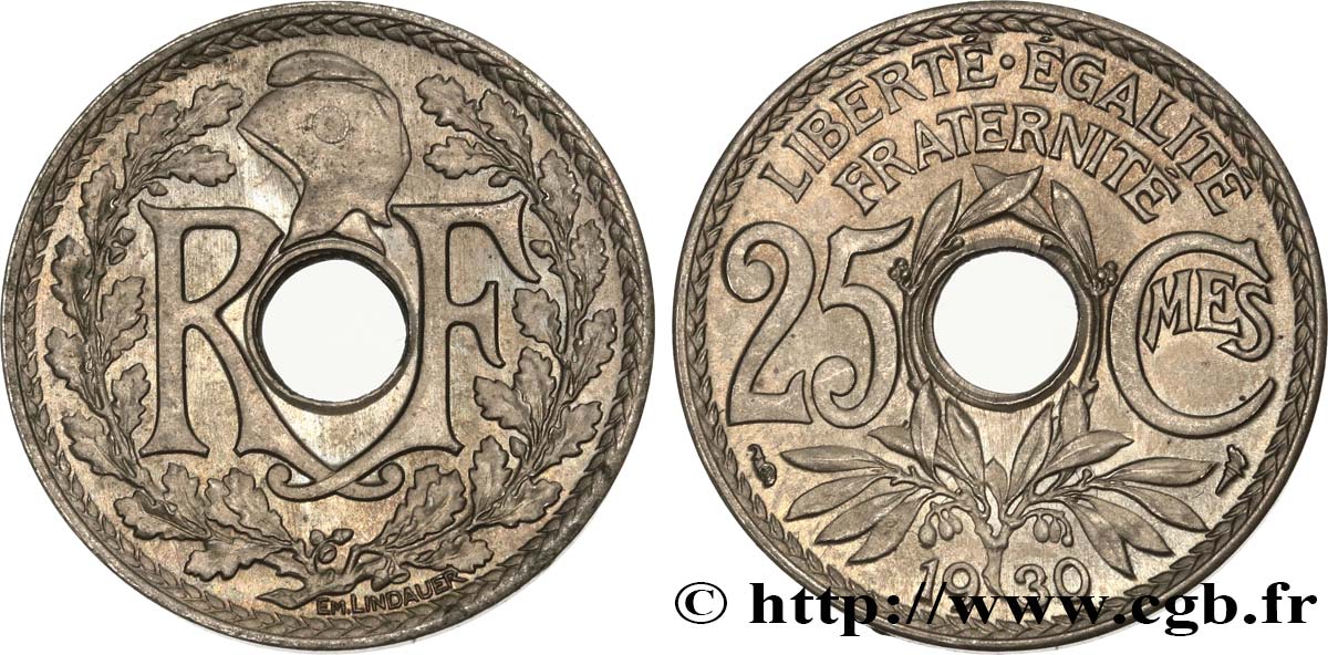 25 centimes Lindauer 1930  F.171/14 MS62 