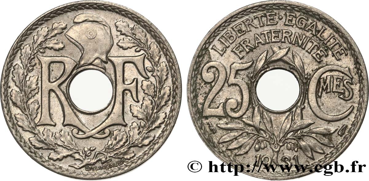 25 centimes Lindauer  1931  F.171/15 AU 