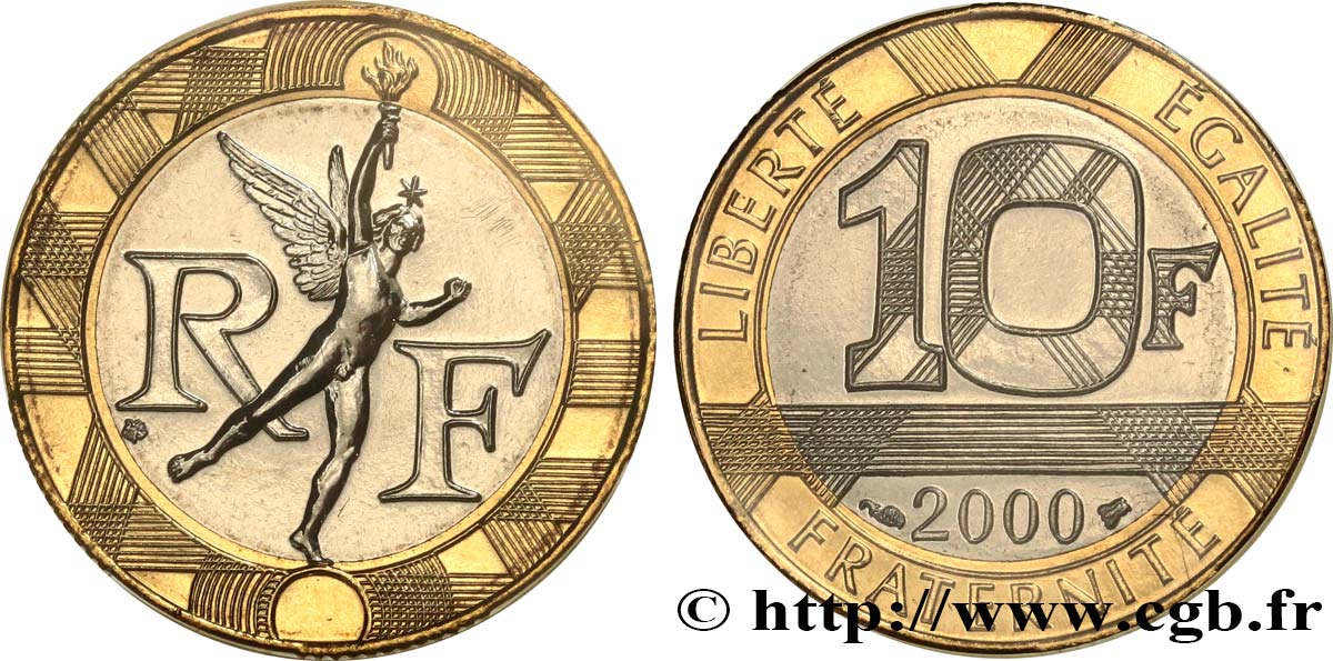 10 francs Génie de la Bastille 2000 Pessac F.375/17 FDC 