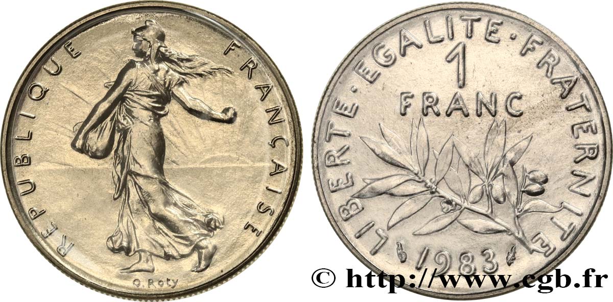 1 franc Semeuse, nickel 1983 Pessac F.226/28 FDC 