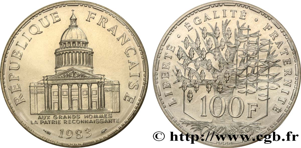100 francs Panthéon 1983  F.451/3 MS 