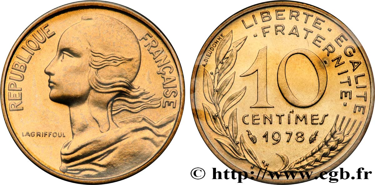 10 centimes Marianne 1978 Pessac F.144/18 FDC 