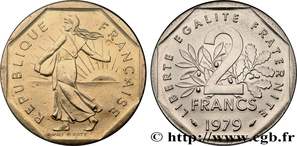 2 francs Semeuse, nickel 1979 Pessac F.272/3 MS 