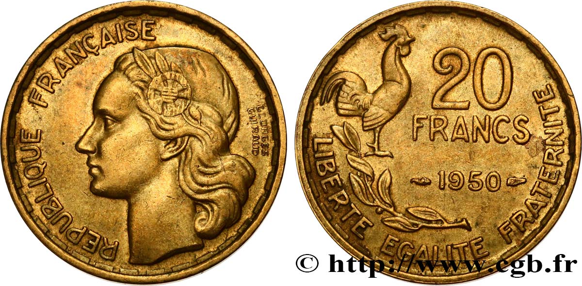 20 francs Georges Guiraud 1950  F.401/1 AU53 