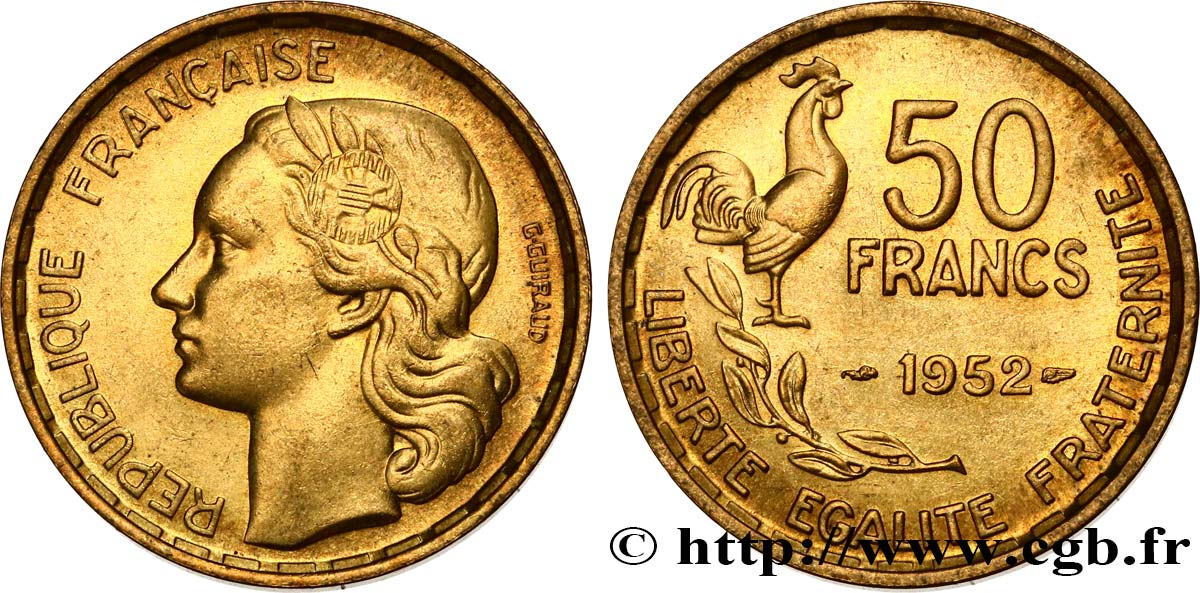 50 francs Guiraud 1952  F.425/8 VZ60 