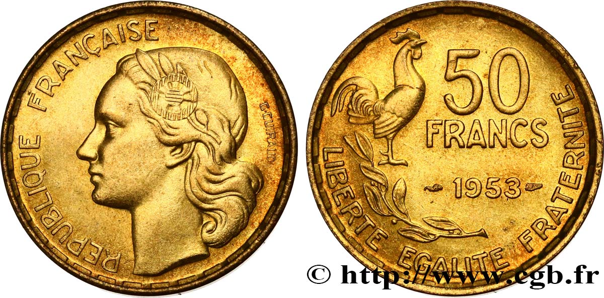 50 francs Guiraud 1953  F.425/10 SUP61 