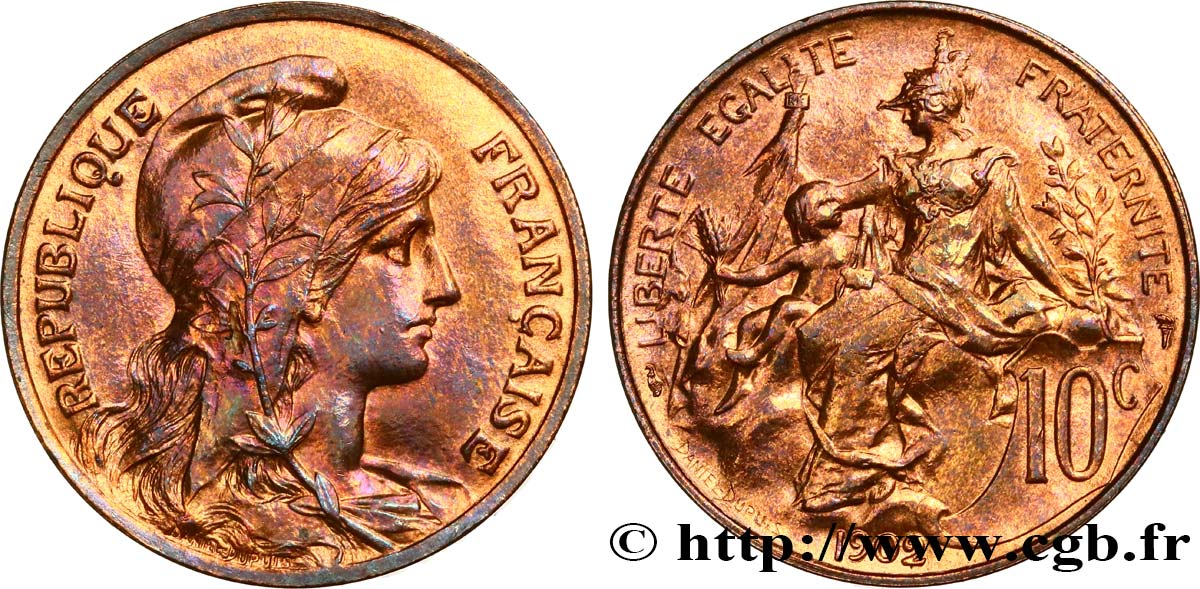10 centimes Daniel-Dupuis 1902  F.136/11 AU 