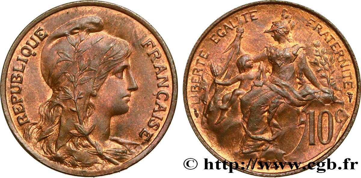 10 centimes Daniel-Dupuis 1914  F.136/23 MS62 