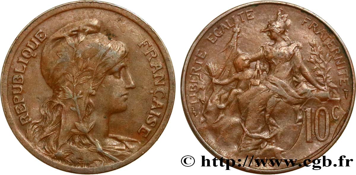 10 centimes Daniel-Dupuis 1915  F.136/25 TTB40 