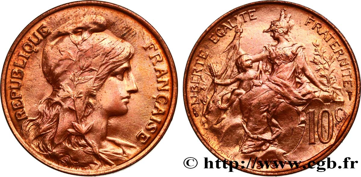 10 centimes Daniel-Dupuis 1915  F.136/24 AU 
