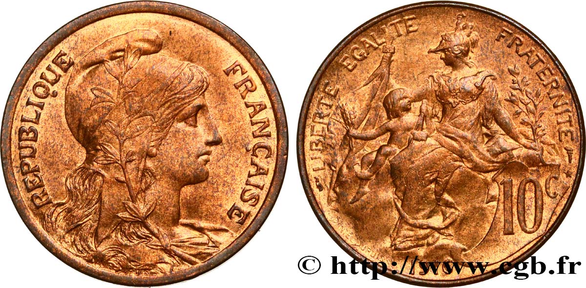 10 centimes Daniel-Dupuis 1916  F.136/27 SPL63 
