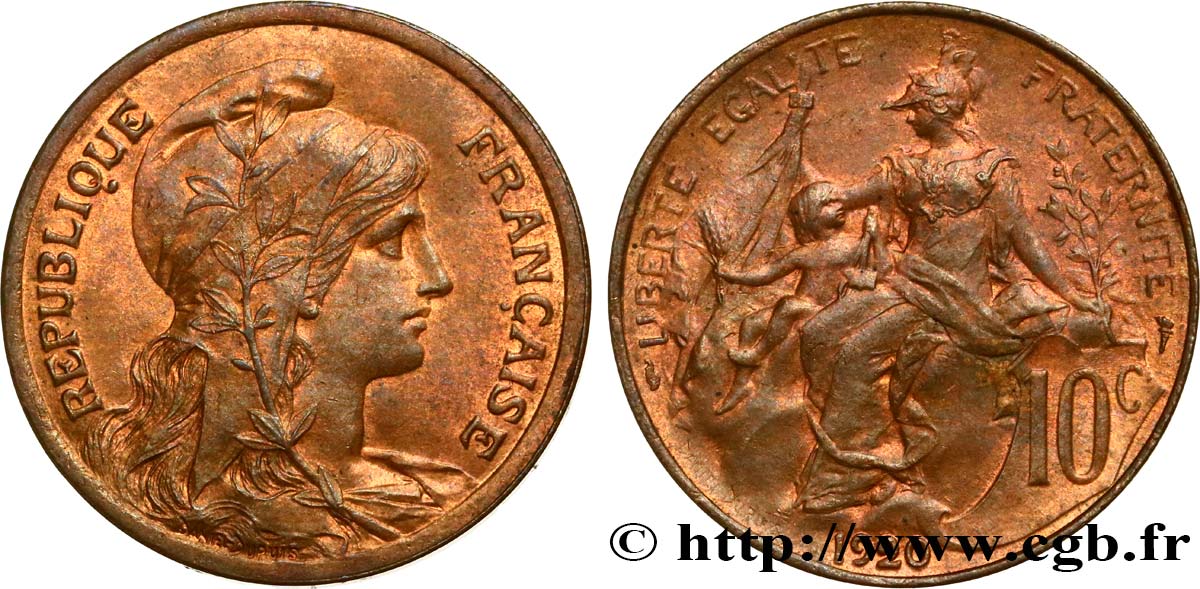 10 centimes Daniel-Dupuis 1920  F.136/29 VZ60 