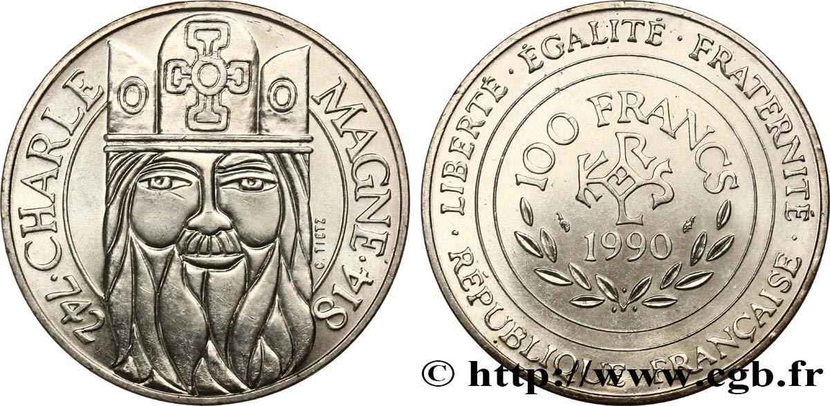 100 francs Charlemagne 1990  F.458/2 SC 