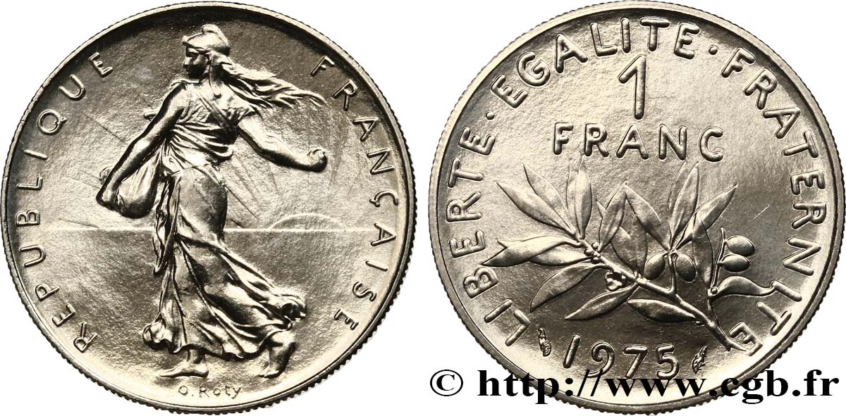 1 franc Semeuse, nickel 1975 Pessac F.226/20 MS 