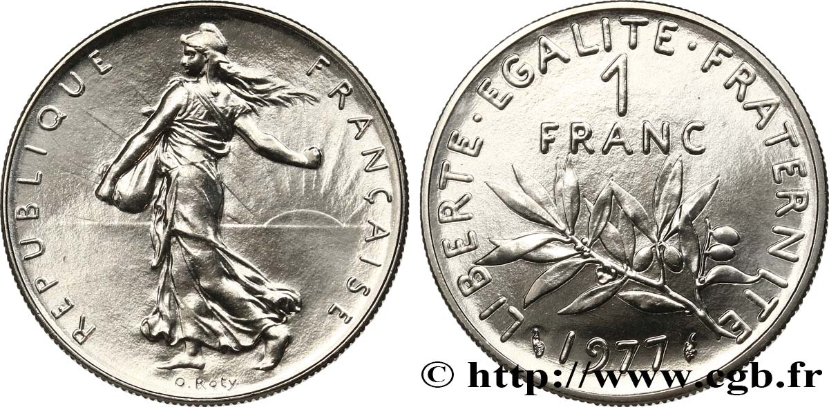 1 franc Semeuse, nickel 1977 Pessac F.226/22 MS 