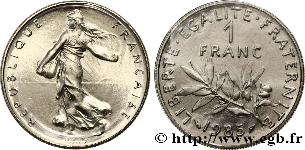1 franc Semeuse, nickel 1985 Pessac F.226/30 ST 