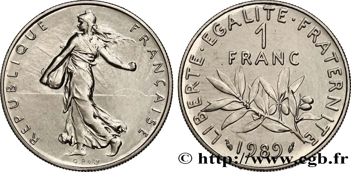 1 franc Semeuse, nickel 1989 Pessac F.226/34 MS 