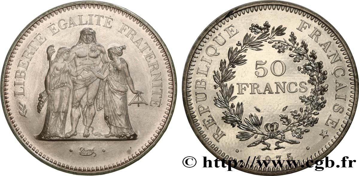 50 francs Hercule 1975  F.427/3 FDC 
