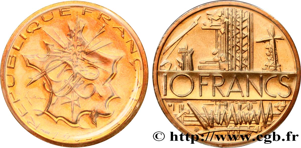 10 francs Mathieu, tranche A 1982 Pessac F.365/10 MS 