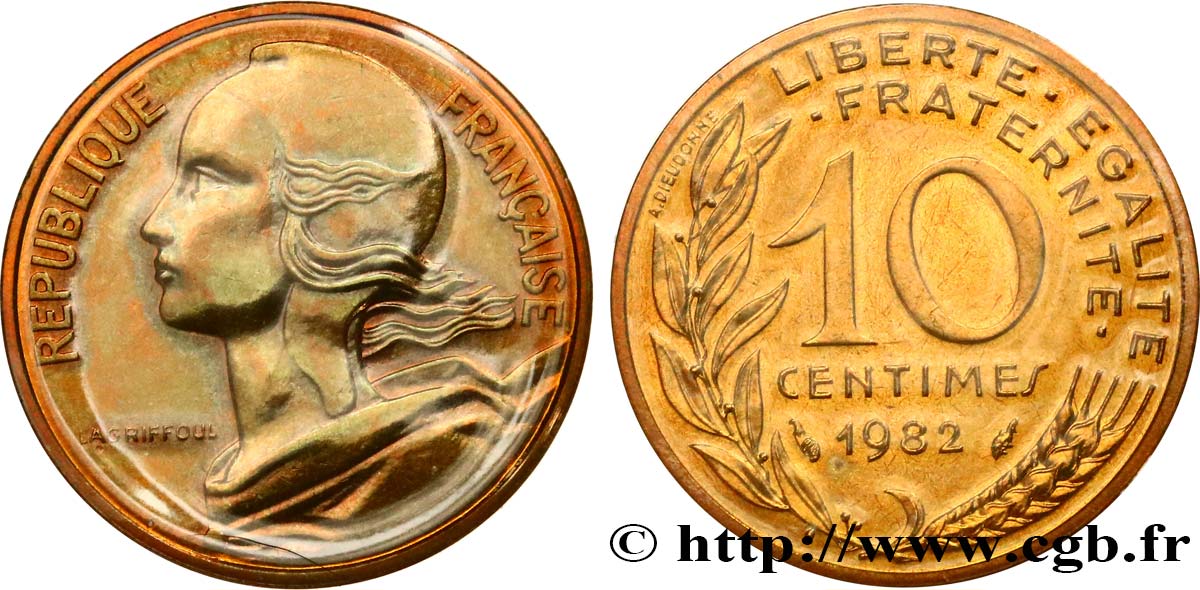 10 centimes Marianne 1982 Pessac F.144/22 FDC 