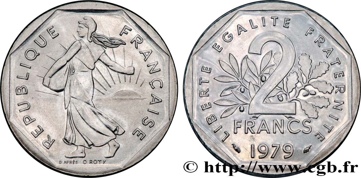 2 francs Semeuse, nickel 1979 Pessac F.272/3 FDC 