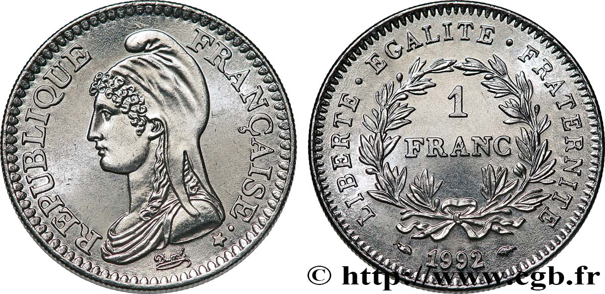 1 franc République 1992  F.229/2 ST 