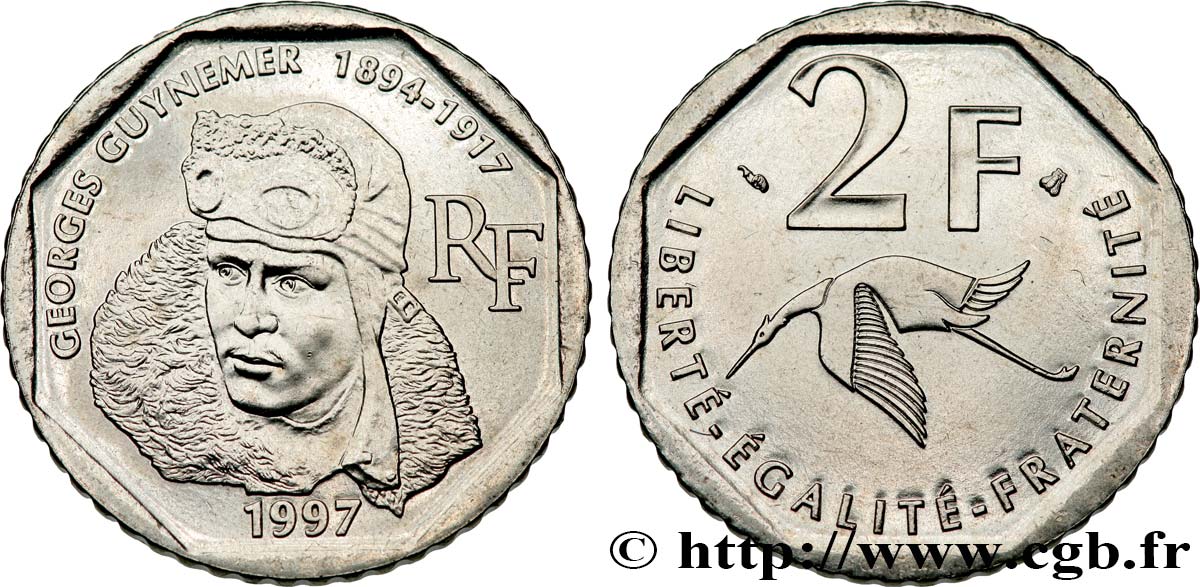 2 francs Georges Guynemer 1997  F.275/2 FDC 