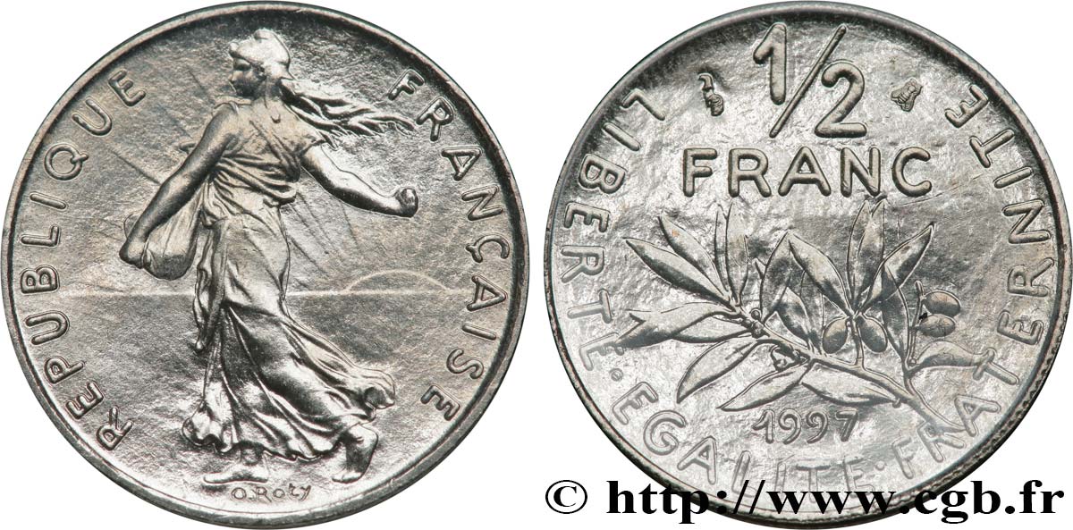 1/2 franc Semeuse 1997 Pessac F.198/40 MS 