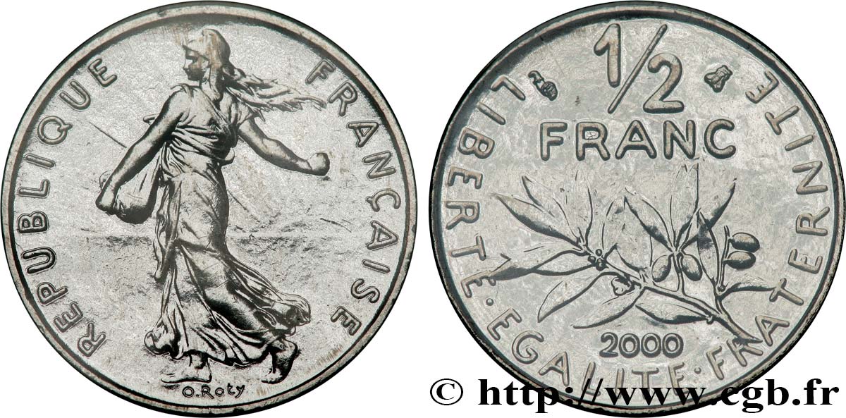 1/2 franc Semeuse 2000 Pessac F.198/43 MS 