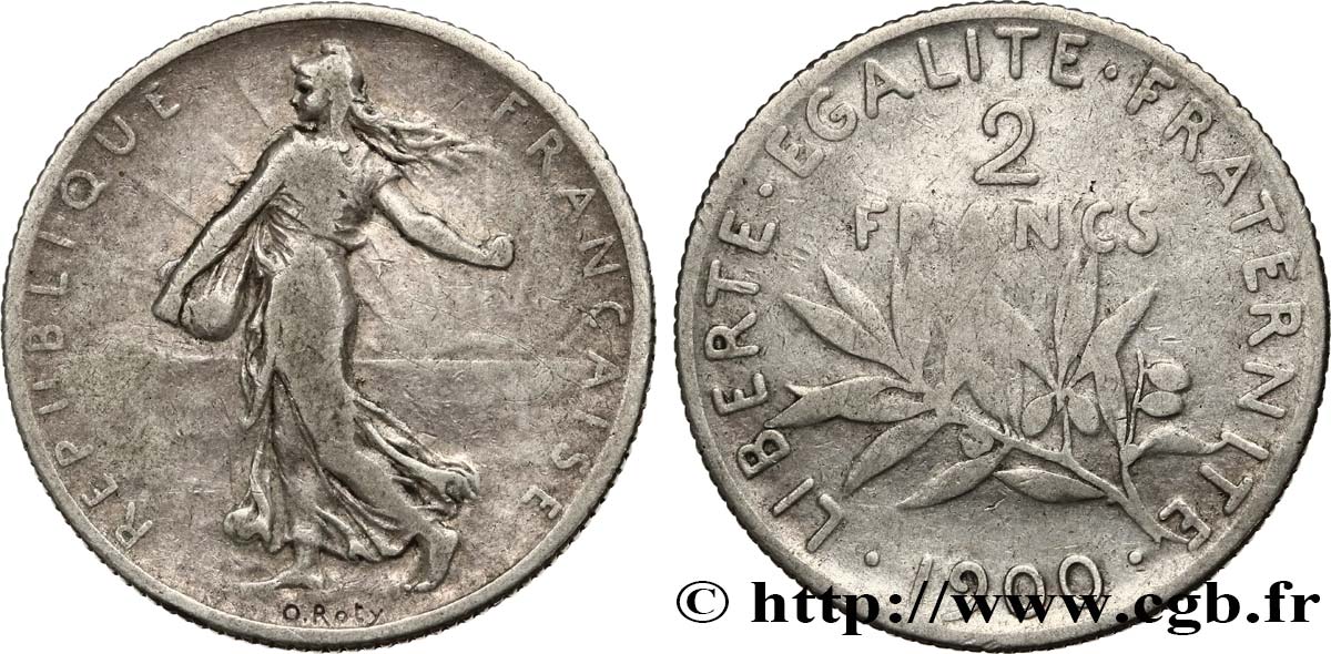 2 francs Semeuse 1900  F.266/4 TB15 