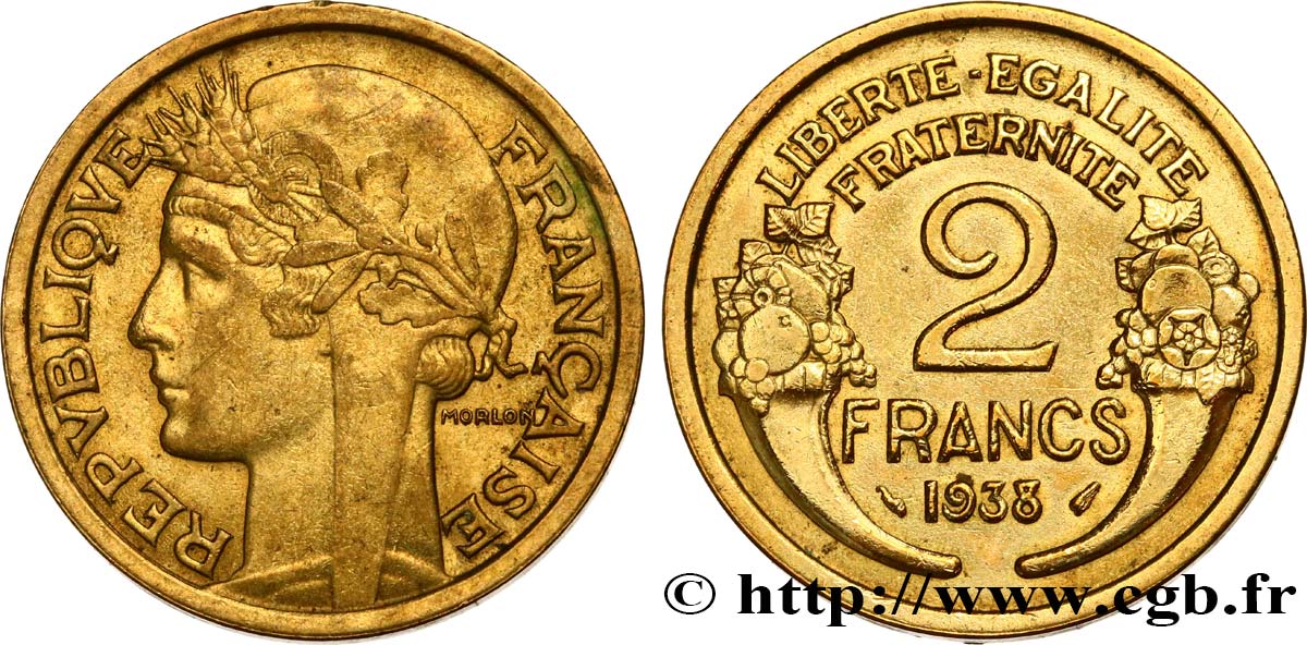 2 francs Morlon 1938  F.268/11 TTB+ 