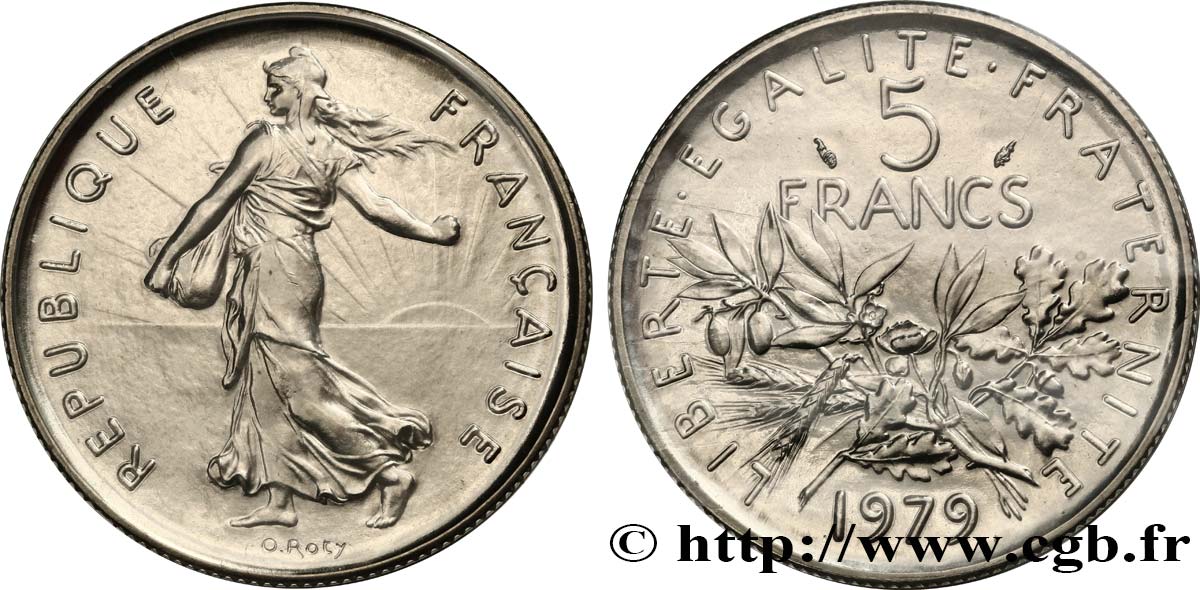 5 francs Semeuse, nickel 1979 Pessac F.341/11 FDC 