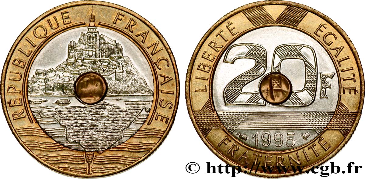 20 francs Mont Saint-Michel 1995 Pessac F.403/11 ST65 